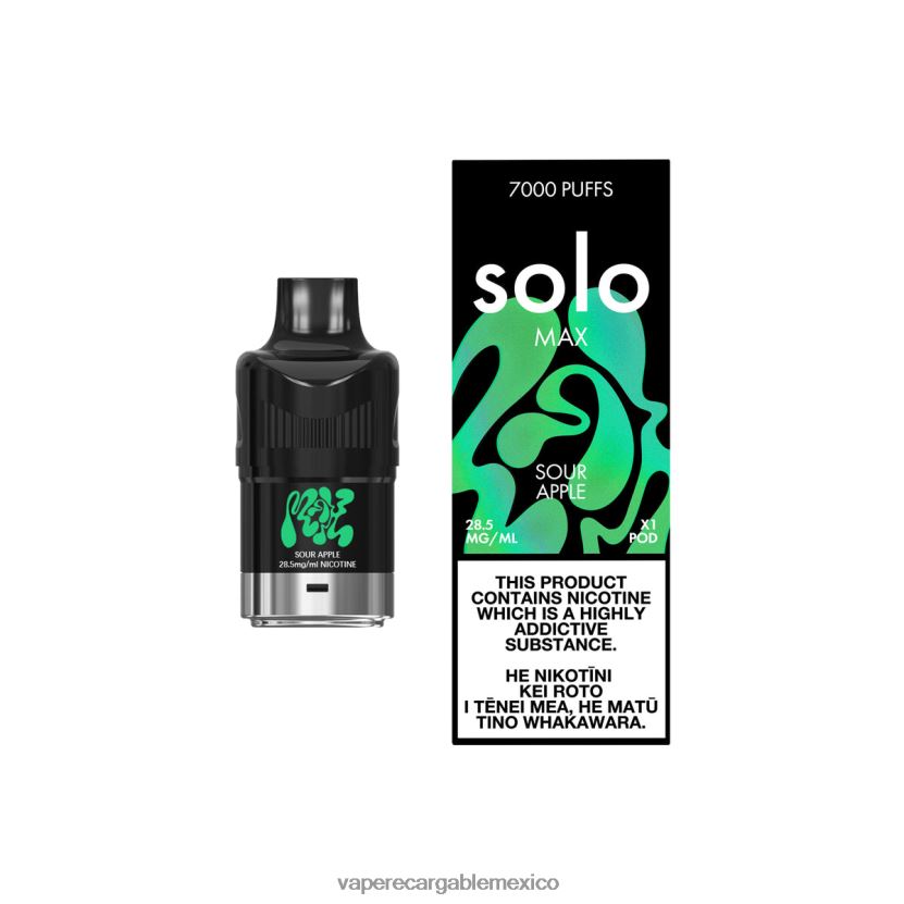 Vape Desechable H82BD880 Solo MAX vaina manzana agria