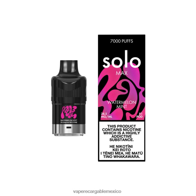 Vape México H82BD886 Solo MAX vaina sandia menta