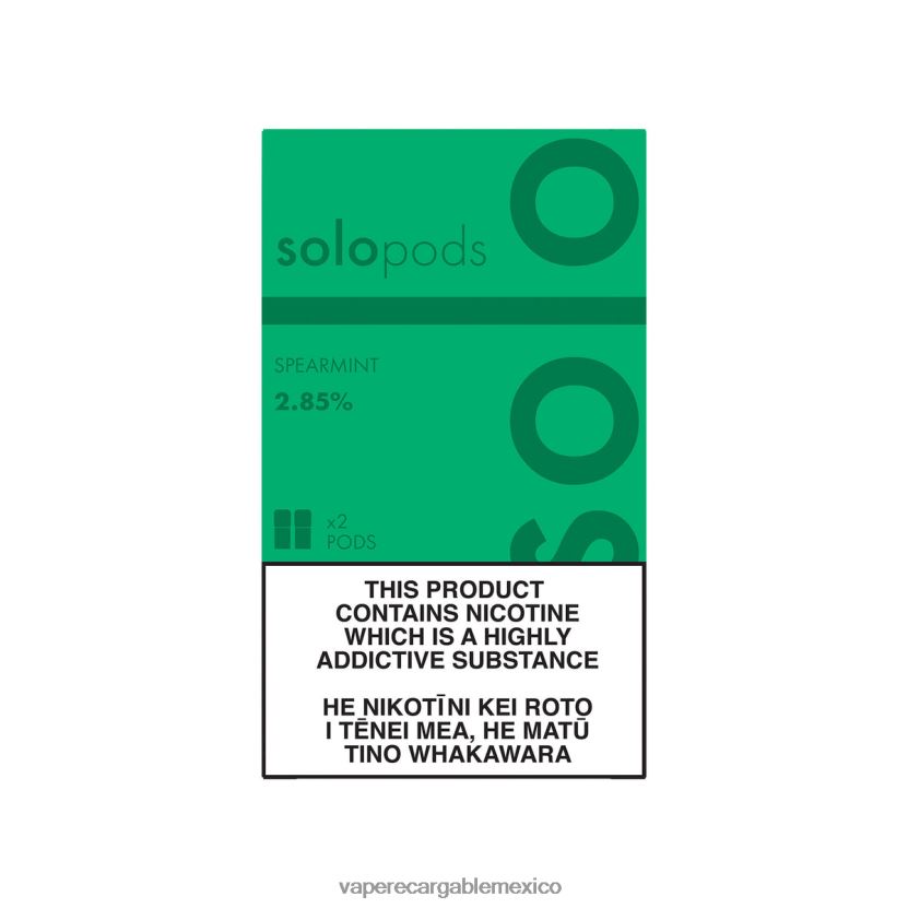 Vape Recargable H82BD862 Solo paquete de 2 cápsulas de repuesto menta verde