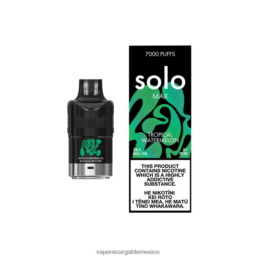 Vape Recargable H82BD882 Solo MAX vaina sandia tropical