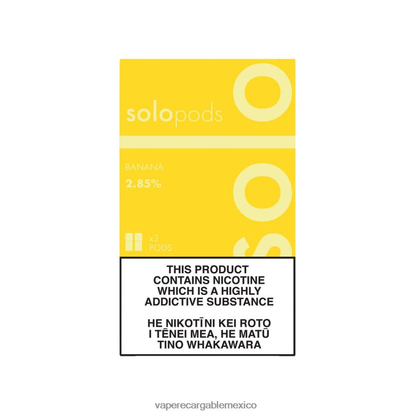 Vaper Sin Nicotina H82BD864 Solo paquete de 2 cápsulas de repuesto banana
