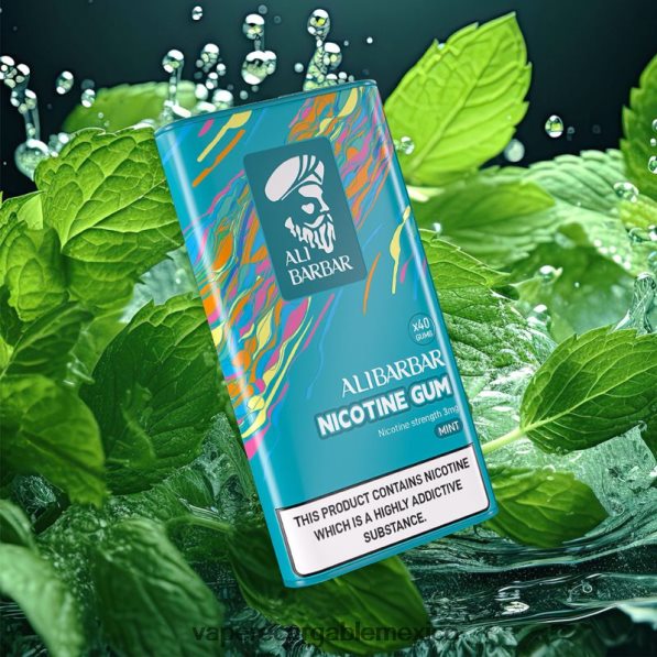Vape México R02DZ4101 Alibarbar chicle de nicotina menta