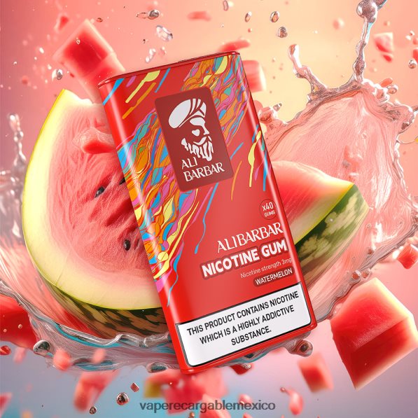 Vape México R02DZ4101 Alibarbar chicle de nicotina menta