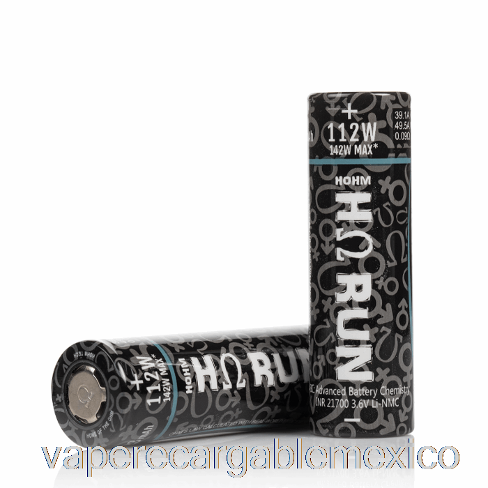 Vape Recargable Hohm Tech Run 21700 3023mah 39.1a Batería Paquete De Dos Baterías