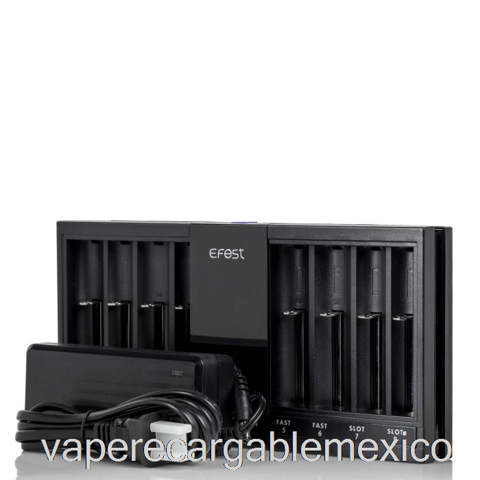 Vape Recargable Efest Luc V8 Doble Pantalla Lcd Cargador De Batería Rápido