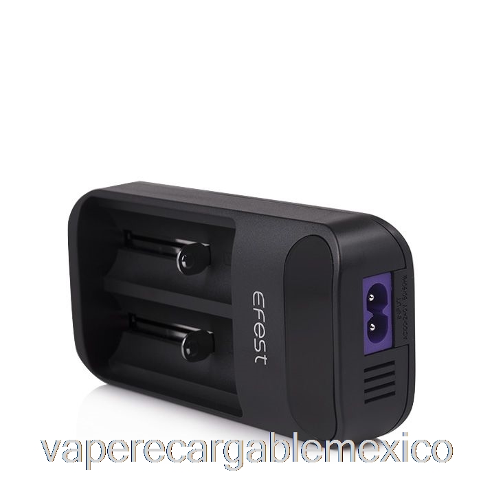 Vape Recargable Efest Lush Q2 Cargador De Batería LED Inteligente De 2 Bahías