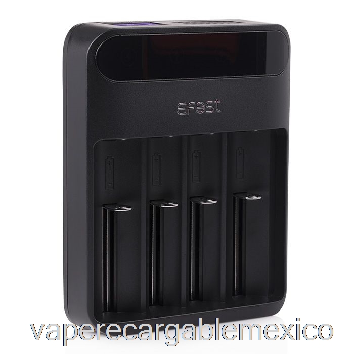 Vape Recargable Efest Lush Q4 Cargador De Batería LED Inteligente De 4 Bahías