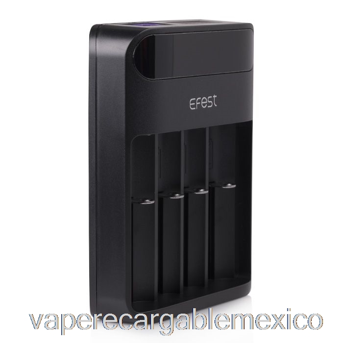 Vape Recargable Efest Lush Q4 Cargador De Batería LED Inteligente De 4 Bahías