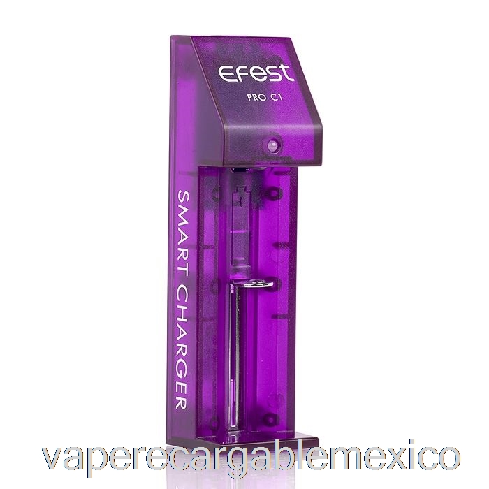 Vape Recargable Efest Pro C1 Cargador De Batería Inteligente De 1 Bahía