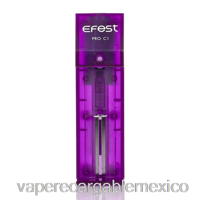 Vape Recargable Efest Pro C1 Cargador De Batería Inteligente De 1 Bahía