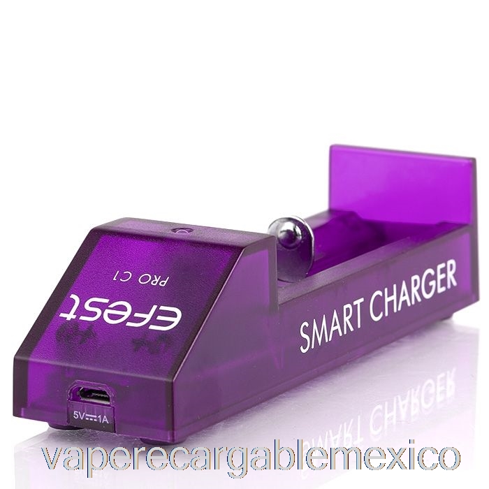 Vape Recargable Efest Pro C1 Cargador De Batería Inteligente De 1 Bahía