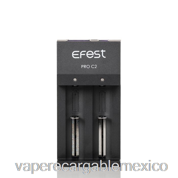 Vape Recargable Efest Pro C2 Cargador De Batería Inteligente De 2 Bahías