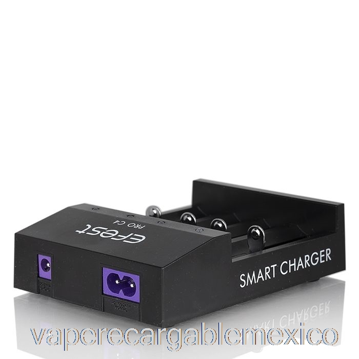 Vape Recargable Efest Pro C4 Cargador De Batería Inteligente De 4 Bahías