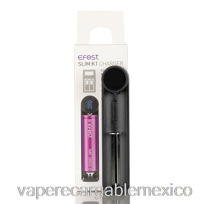 Vape Recargable Efest Slim K1 Cargador De Batería De Una Sola Ranura