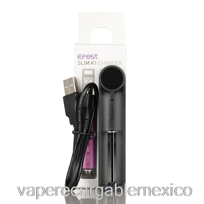 Vape Recargable Efest Slim K1 Cargador De Batería De Una Sola Ranura