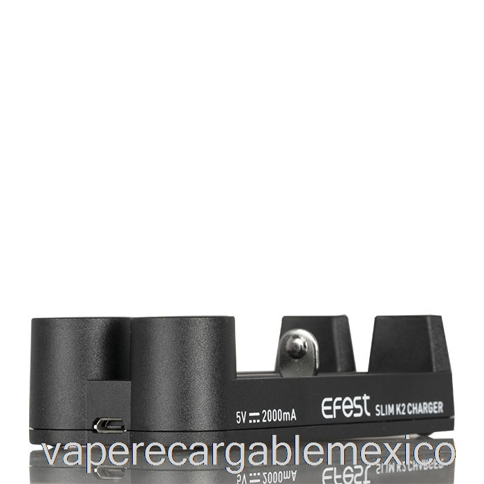 Vape Recargable Efest Slim K2 Cargador De Batería De Dos Ranuras