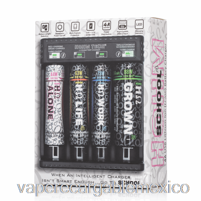 Vape Recargable Hohm Tech School 4 4a Cargador Usb-c