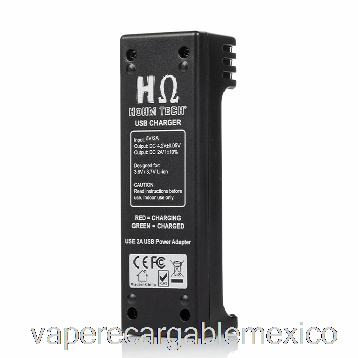 Vaporizador Recargable Hohm Tech School Uno 2a Cargador Usb