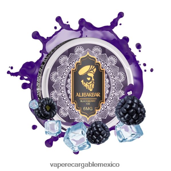 Vape Recargable R02DZ497 Alibarbar bolsas de nicotina hielo de mora