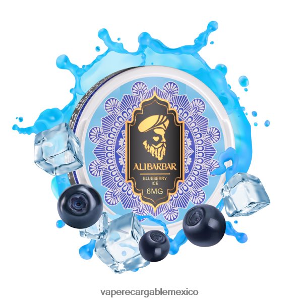 Vape Recargable R02DZ497 Alibarbar bolsas de nicotina hielo de mora