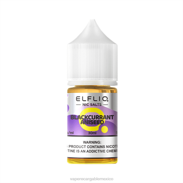 ELFBAR ELFLIQ nic sal 30 ml Aniseed de grosella negra 208V9 Vaper Sin Nicotina