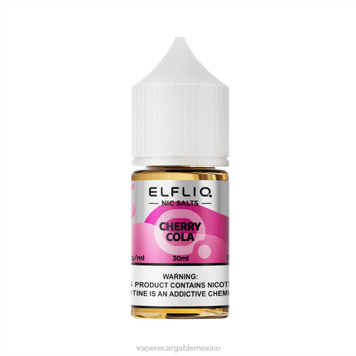 ELFBAR ELFLIQ nic sal 30 ml cola de cereza 208V14 Vaper Sin Nicotina