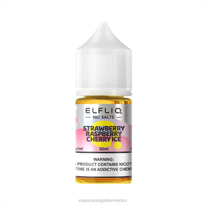 ELFBAR ELFLIQ nic sal 30 ml hielo de cereza de frambuesa de fresa 208V32 Vape Recargable