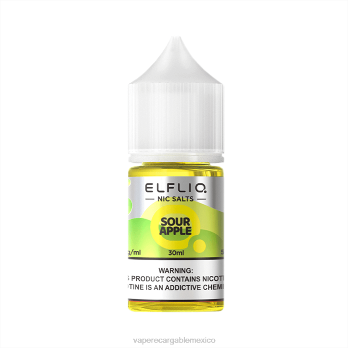 ELFBAR ELFLIQ nic sal 30 ml manzana agria 208V28 E-Liquid Mexico