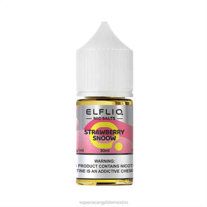 ELFBAR ELFLIQ nic sal 30 ml snoow de fresa 208V33 E-Liquid Mexico