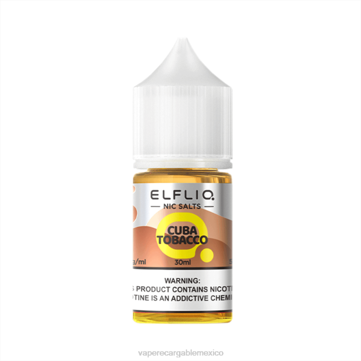 ELFBAR ELFLIQ nic sal 30 ml tabaco de Cuba 208V16 Vape México