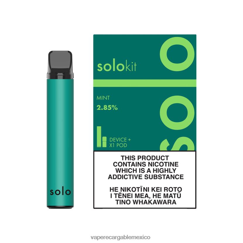 Vape México H82BD846 Solo kit de cápsulas menta