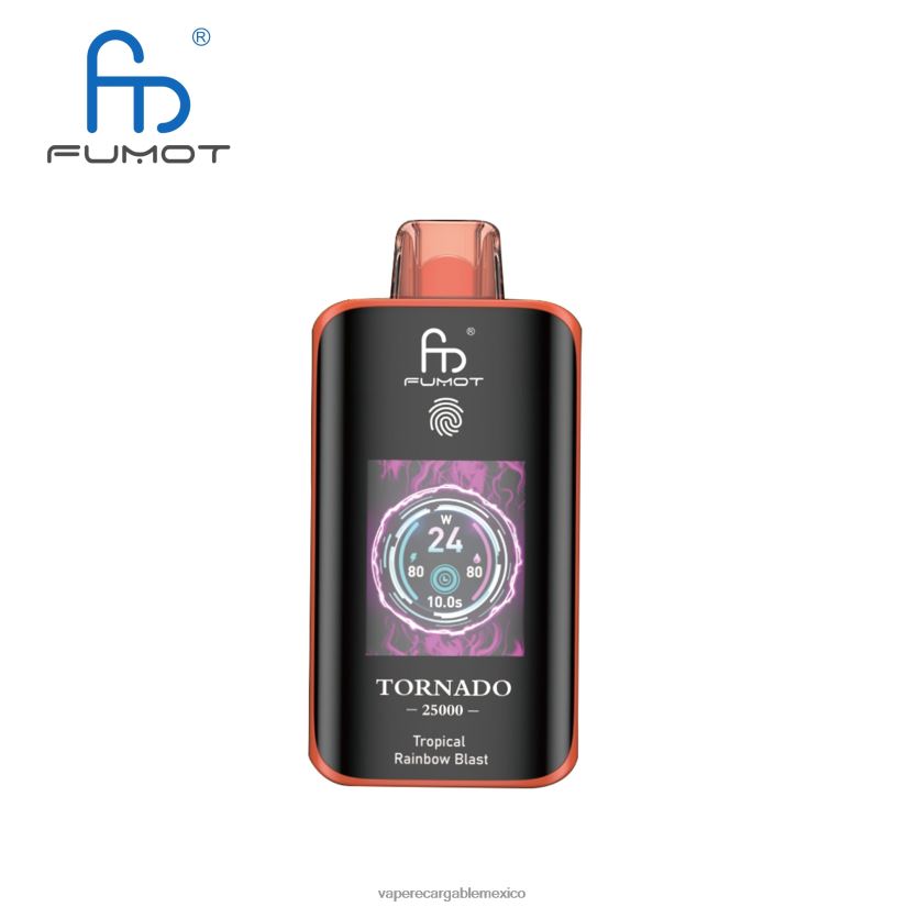 Fumot Tornado 25000 vaporizadores desechables explosión del arco iris tropical D0806013 E-Liquid Mexico