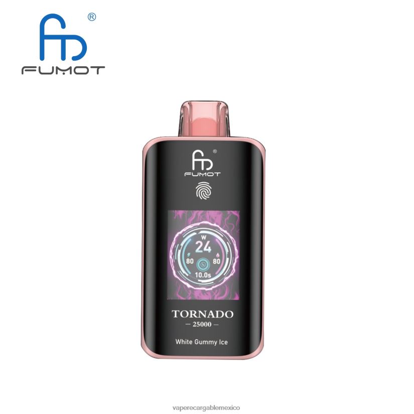 Fumot Tornado 25000 vaporizadores desechables hielo gomoso blanco D0806014 Vaper Sin Nicotina