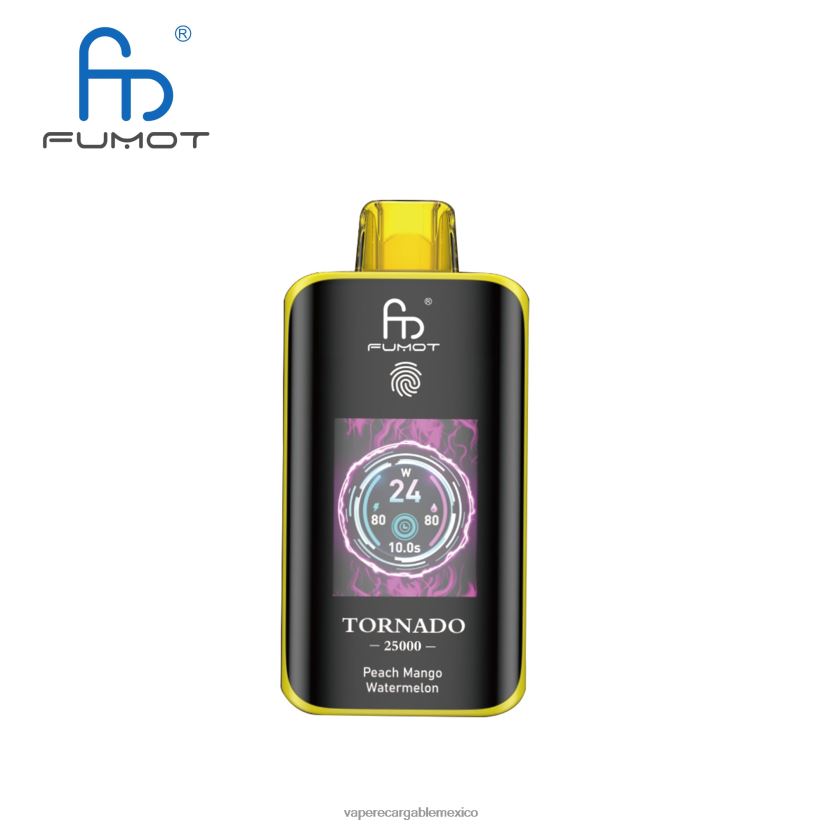 Fumot Tornado 25000 vaporizadores desechables sandia mango durazno D080609 Vaper Sin Nicotina