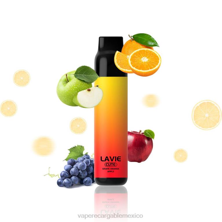 E-Liquid Mexico B6B2288 LAVIE BAR 3000 bocanadas uva naranja manzana