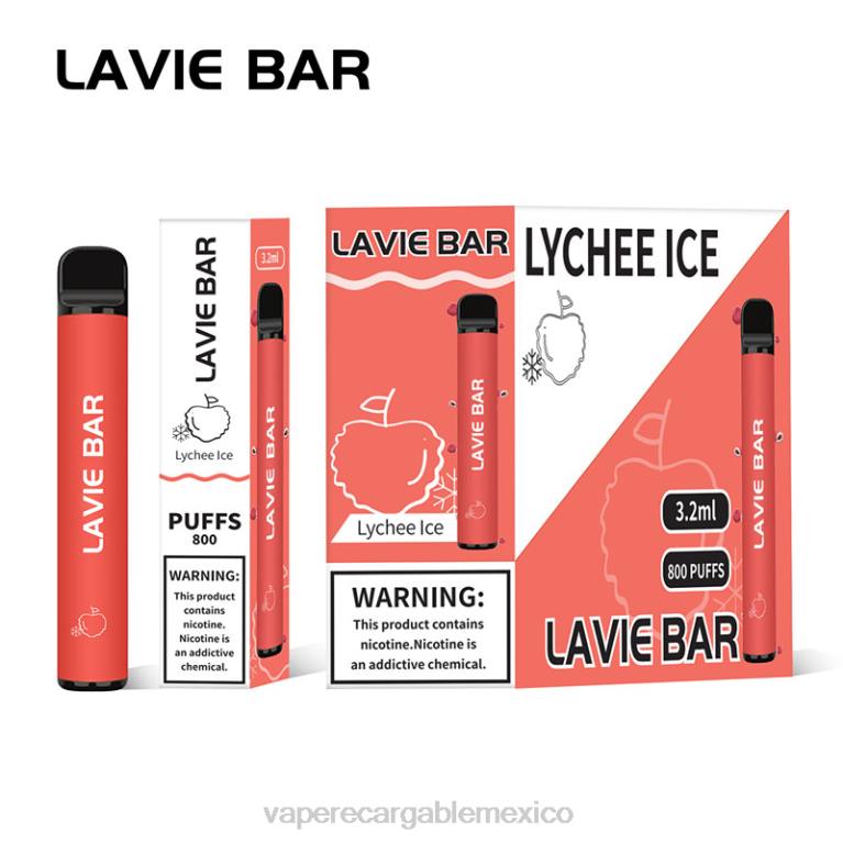 E-Liquid Mexico B6B2313 LAVIE BAR 800 bocanadas hielo de lichi