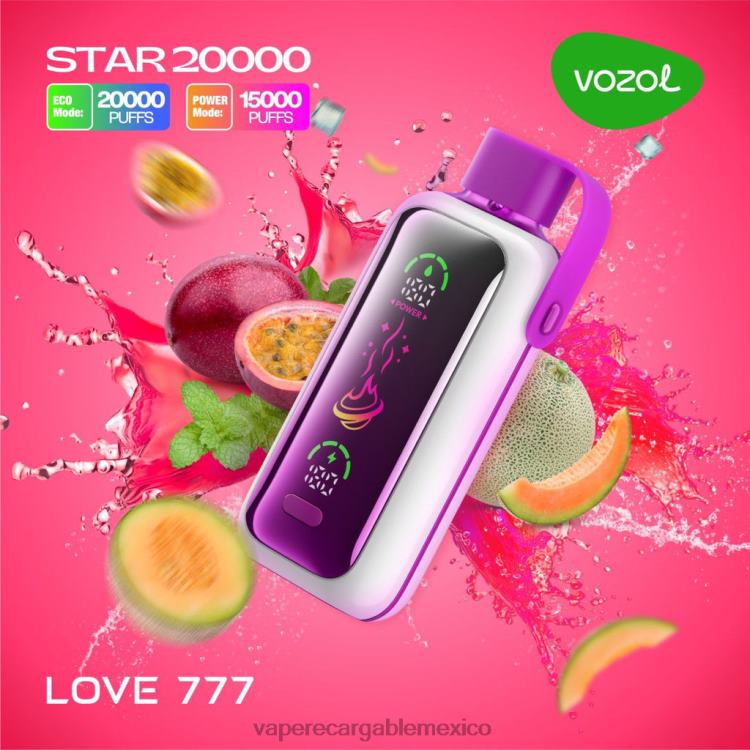 VOZOL STAR 20000 amor 777 466Z212 | Vape Recargable