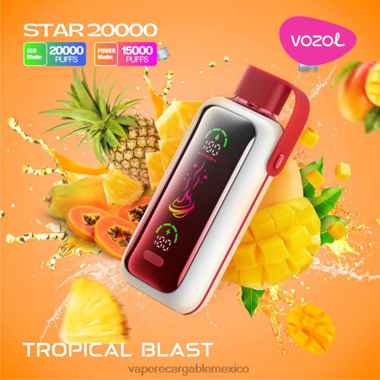 VOZOL STAR 20000 explosión tropical 466Z22 | Vape Recargable