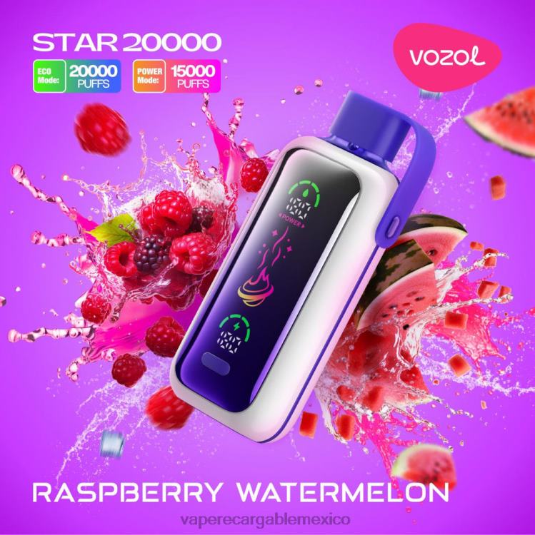 VOZOL STAR 20000 sandía frambuesa 466Z219 | Vaper Sin Nicotina