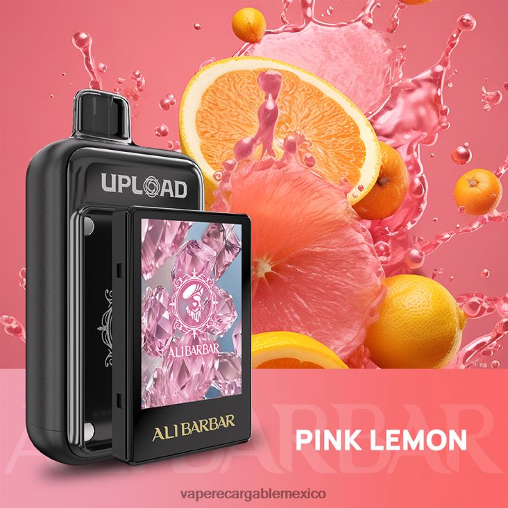 Vape Desechable 46L6L0118 Alibarbar subir limon rosa