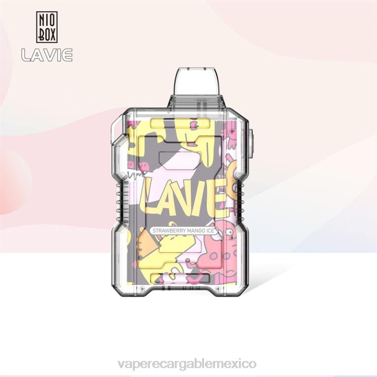 Vape Desechable B6B2190 LAVIE NIO BOX 9000 bocanadas hielo de fresa y mango
