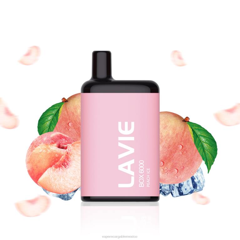 Vape Desechable B6B2200 LAVIE BOX 6000 bocanadas hielo de durazno