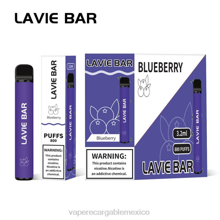 Vape Desechable B6B2310 LAVIE BAR 800 bocanadas hielo de arándanos