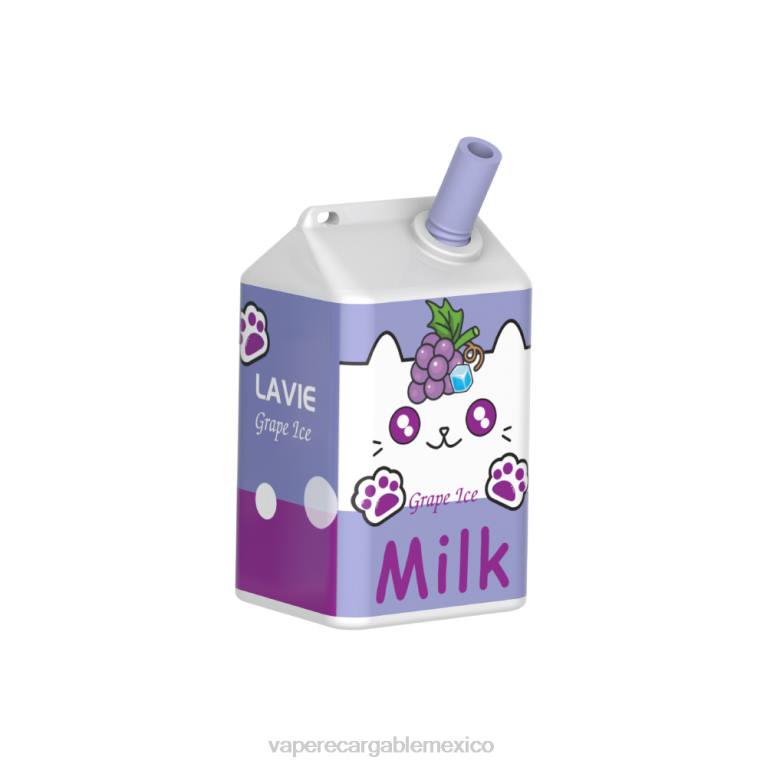 Vape México B6B2186 LAVIE MILK 7000 bocanadas hielo de uva