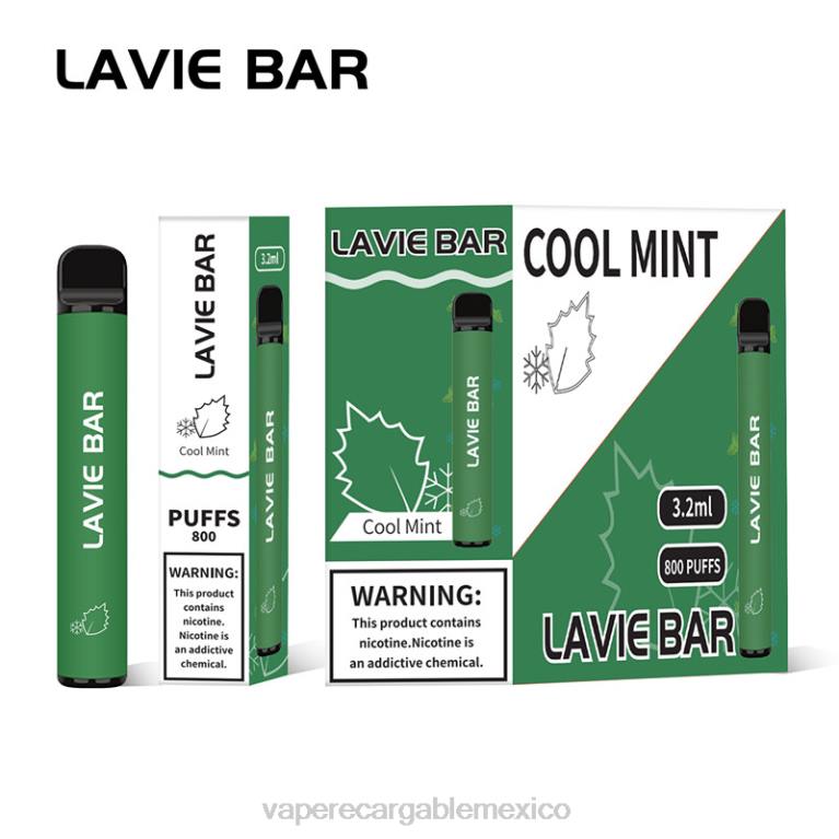 Vape México B6B2311 LAVIE BAR 800 bocanadas menta fresca