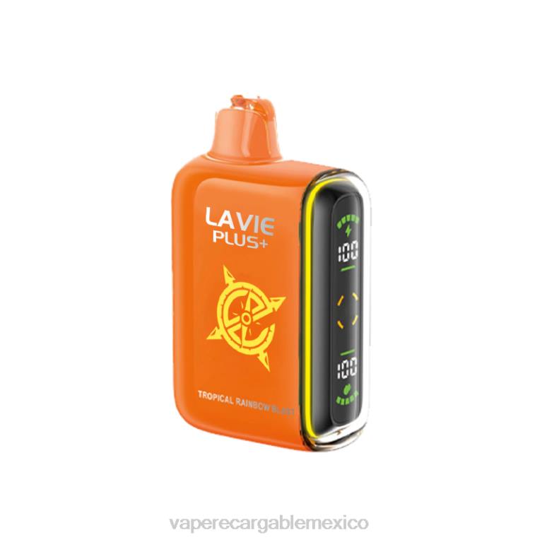 Vape México B6B296 LAVIE PLUS 15000 bocanadas explosión del arco iris tropical