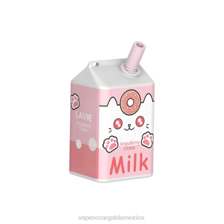 Vape Recargable B6B2177 LAVIE MILK 7000 bocanadas donut de fresa