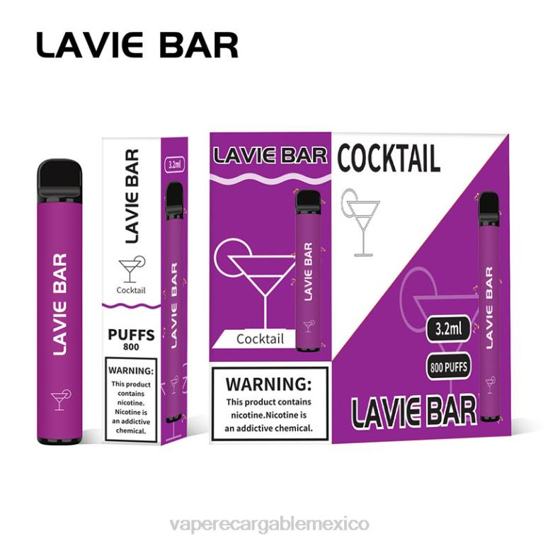 Vape Recargable B6B2312 LAVIE BAR 800 bocanadas cóctel
