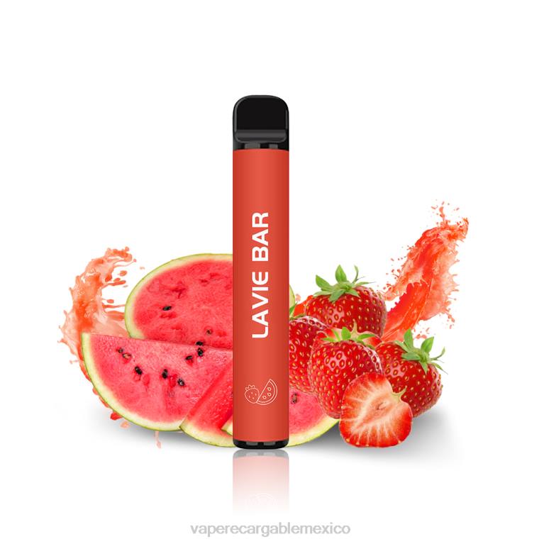 Vape Recargable B6B2327 LAVIE BAR Versión al 2% 800 inhalaciones sandia fresa