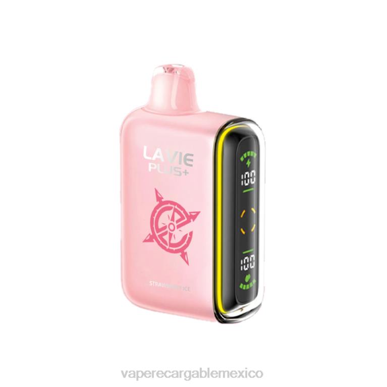 Vaper Sin Nicotina B6B2104 LAVIE PLUS 15000 bocanadas hielo de fresa